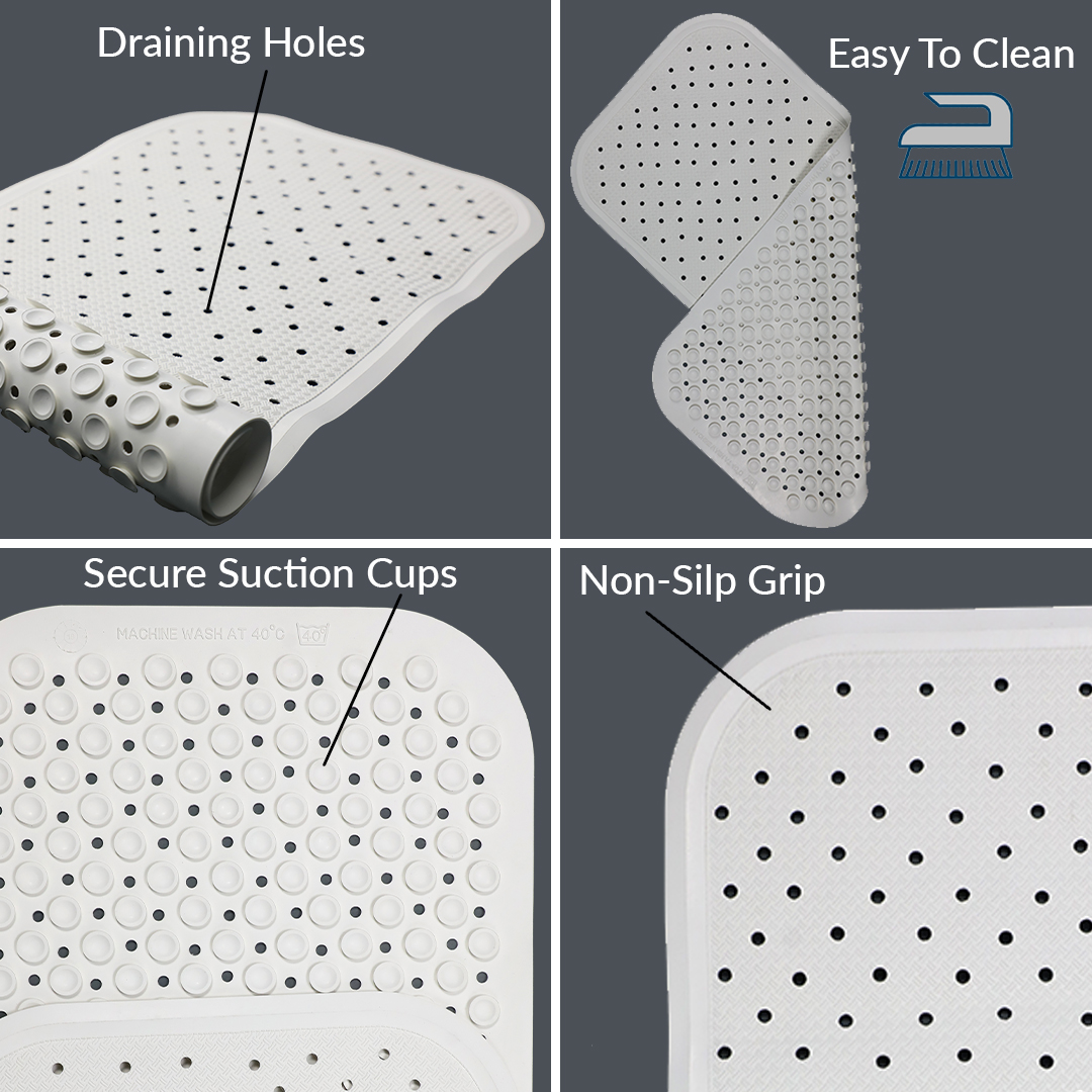 anti skid slip bathroom mats