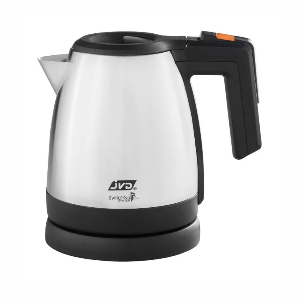 JVD Duchesse 866916 1L brushed stainless steel electric kettle for hotel guest rooms