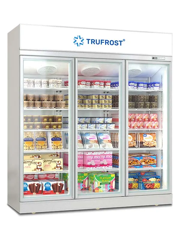 three door visi cooler refrigerator