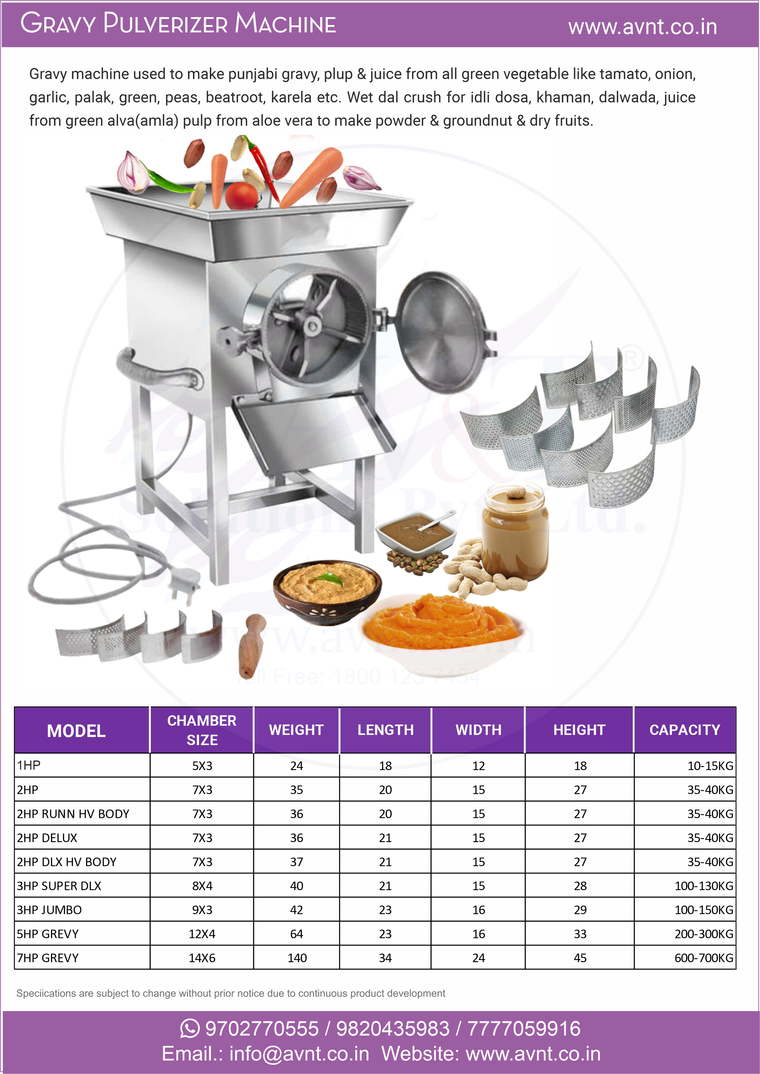 gravy pulverizer machine