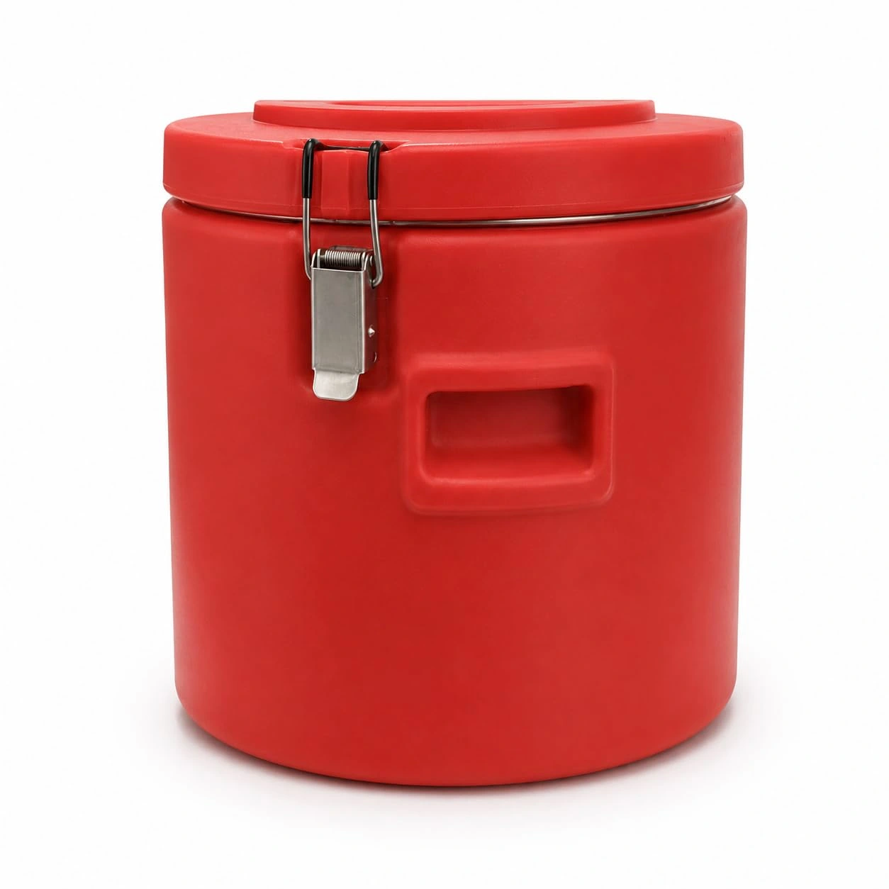 Commercial insulated food storage container for transporting and storing hot and cold food in hotels, restaurants, and catering services.
