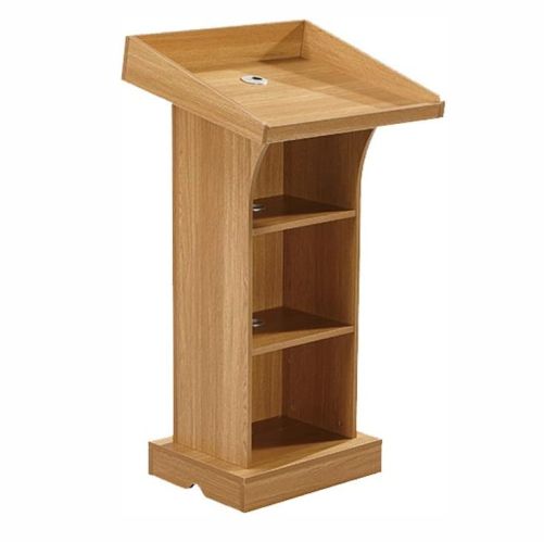 wooden podium stand
