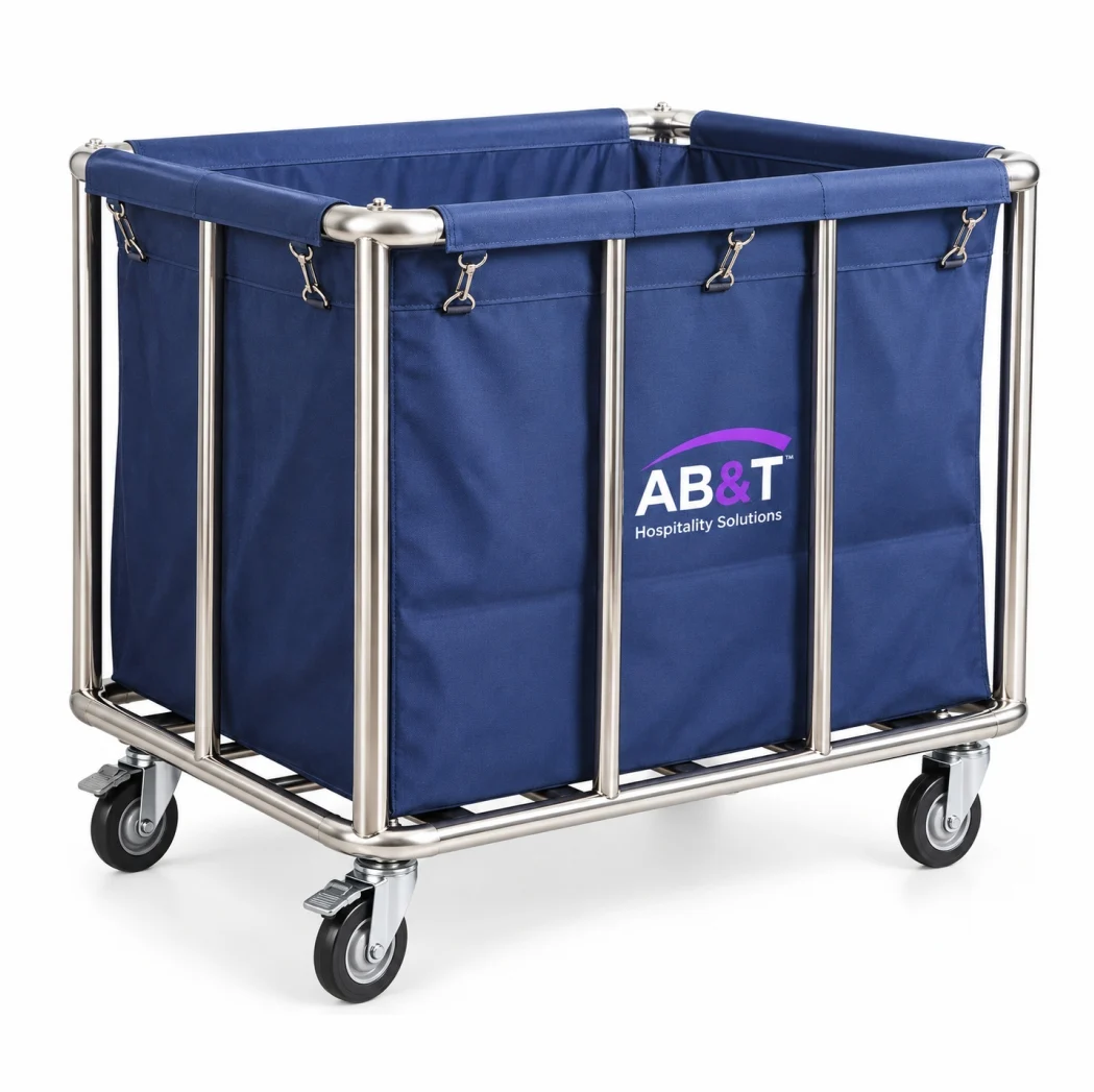 AB&T Heavy Duty Blue Hotel Linen Laundry Trolley