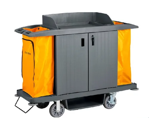 housekeeping cart heavy duty fiber material