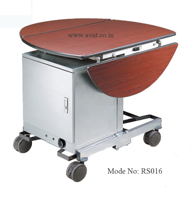 room service trolley with hot box